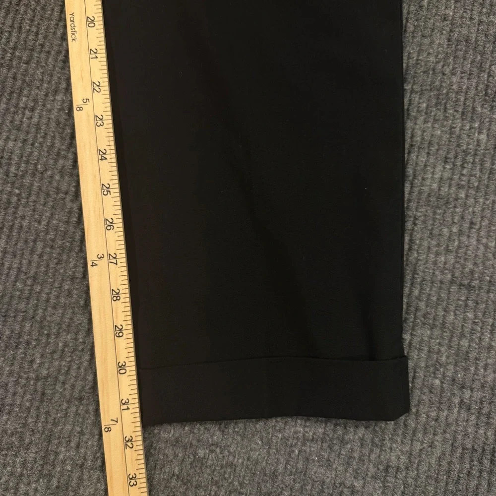 Lauren Ralph Lauren Mens 36x31 Black Pleated Cuffed Dress Pants Trousers